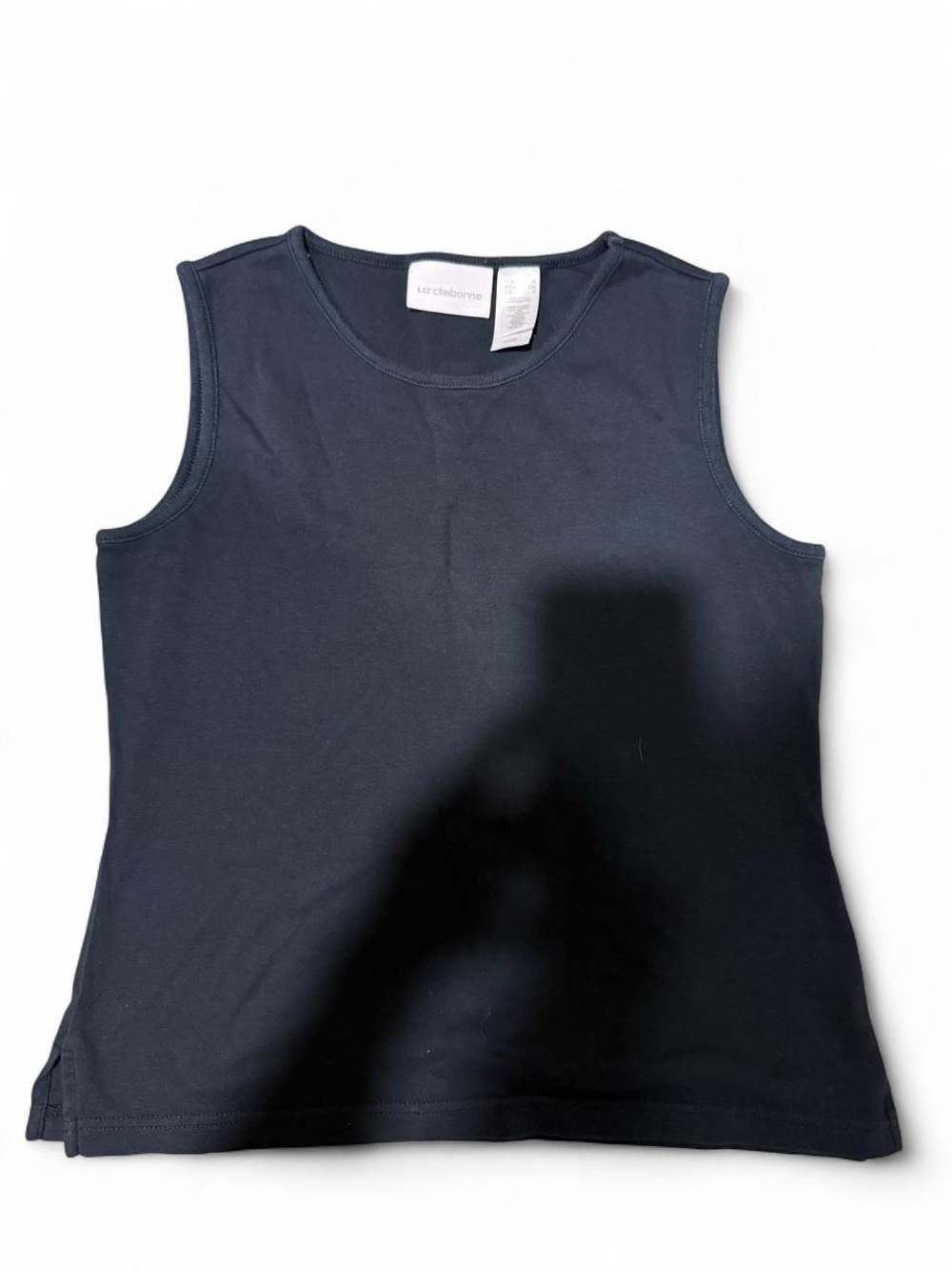 Liz Claiborne black cotton tank top. Size S!